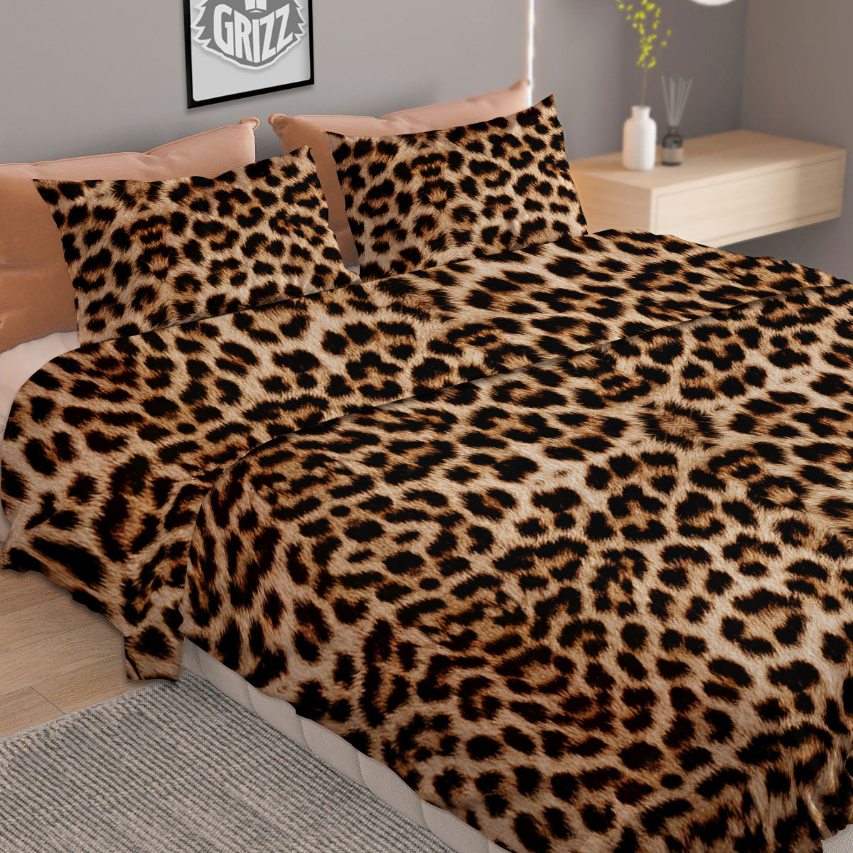 Leopard Pattern Duvet Cover Bedding Set