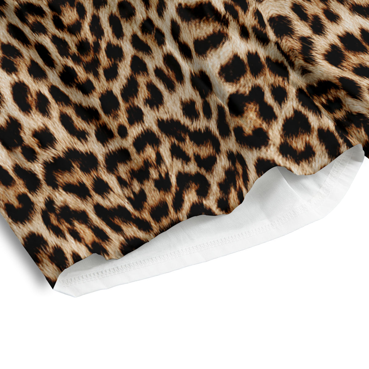 Leopard Pattern Men's Athletic Shorts