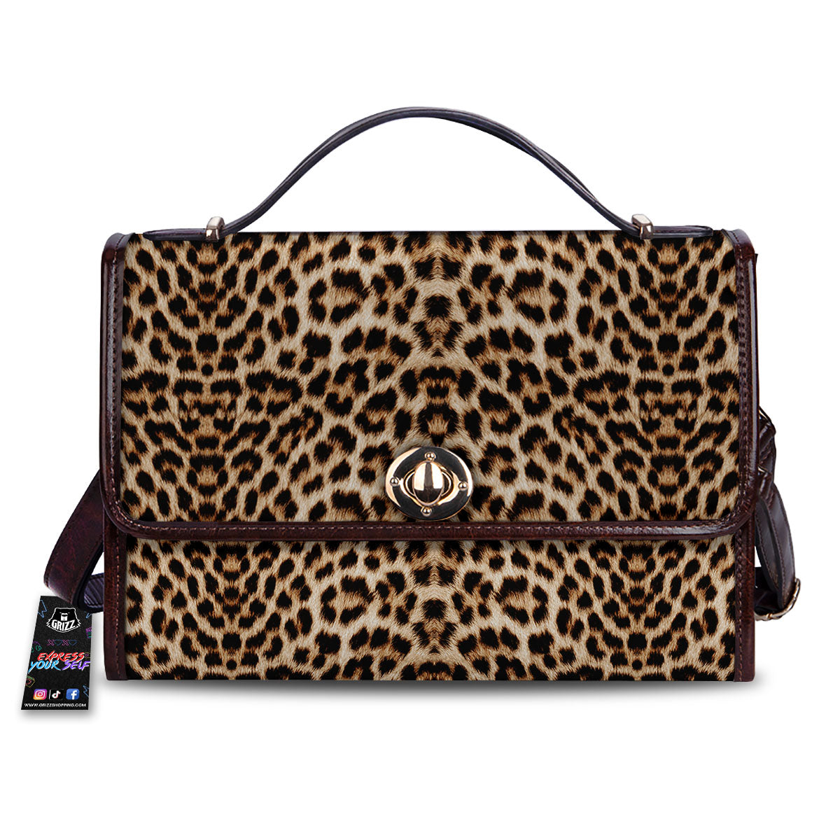 Leopard Pattern Women's Satchel Bag-grizzshop