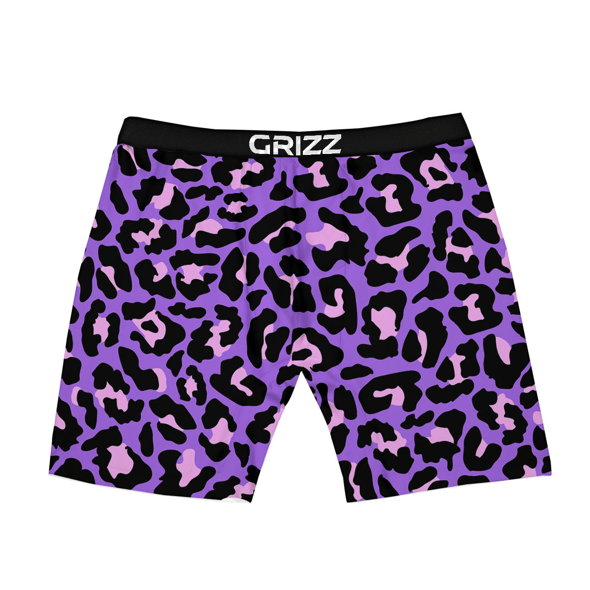 Leopard Pink And Purple Print Boxer Briefs-grizzshop