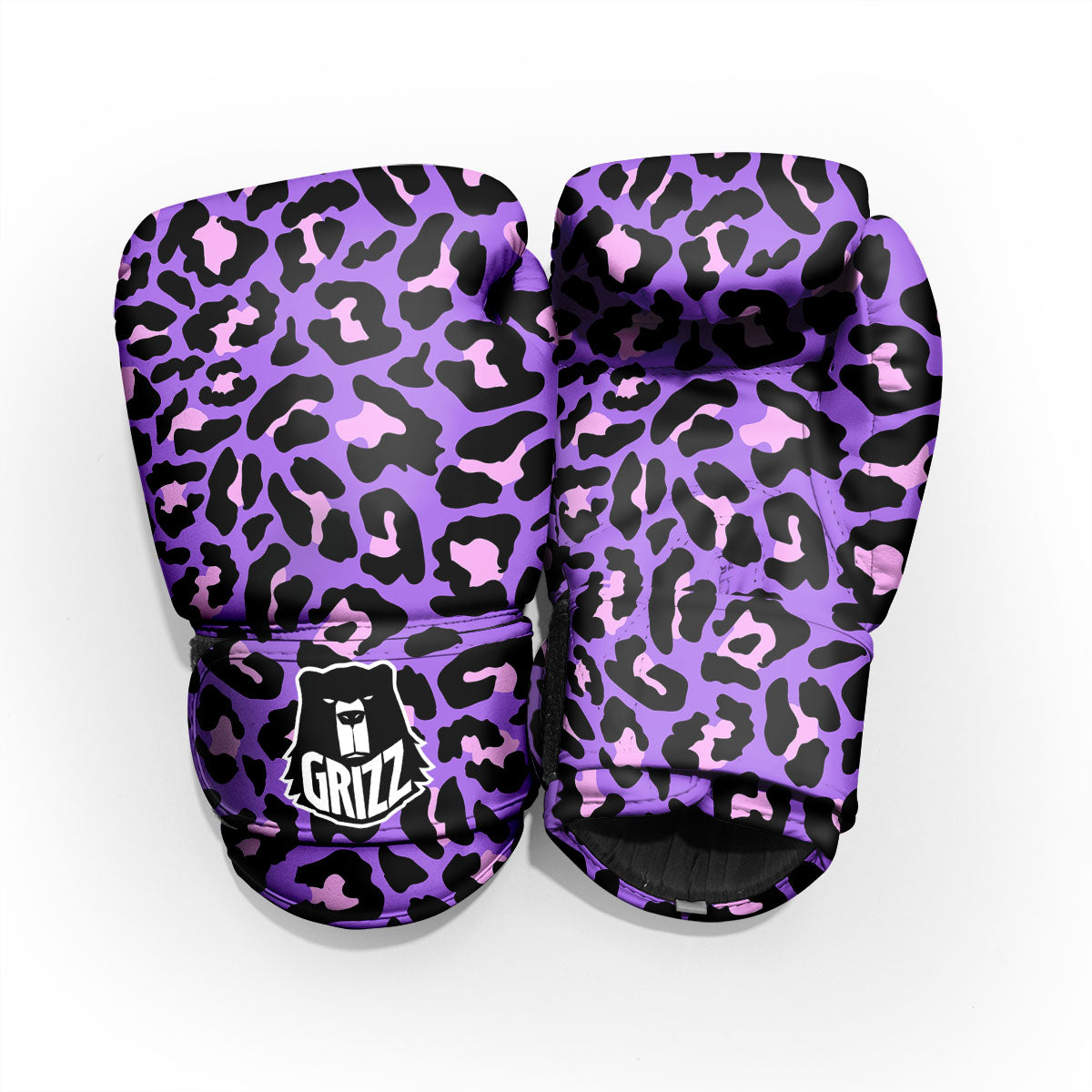 Leopard Pink And Purple Print Pro Boxing Glove
