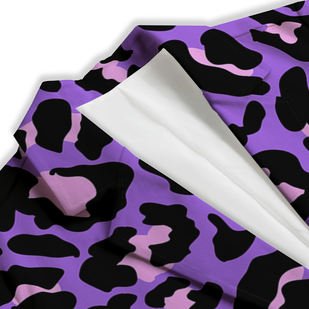 Leopard Pink And Purple Print Women's Blazer-grizzshop