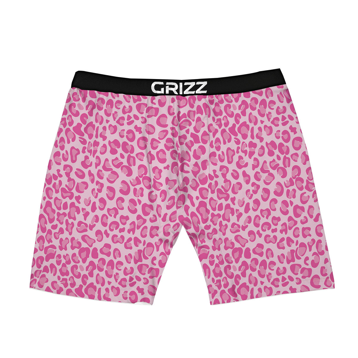 Leopard Pink Print Pattern Boxer Briefs-grizzshop