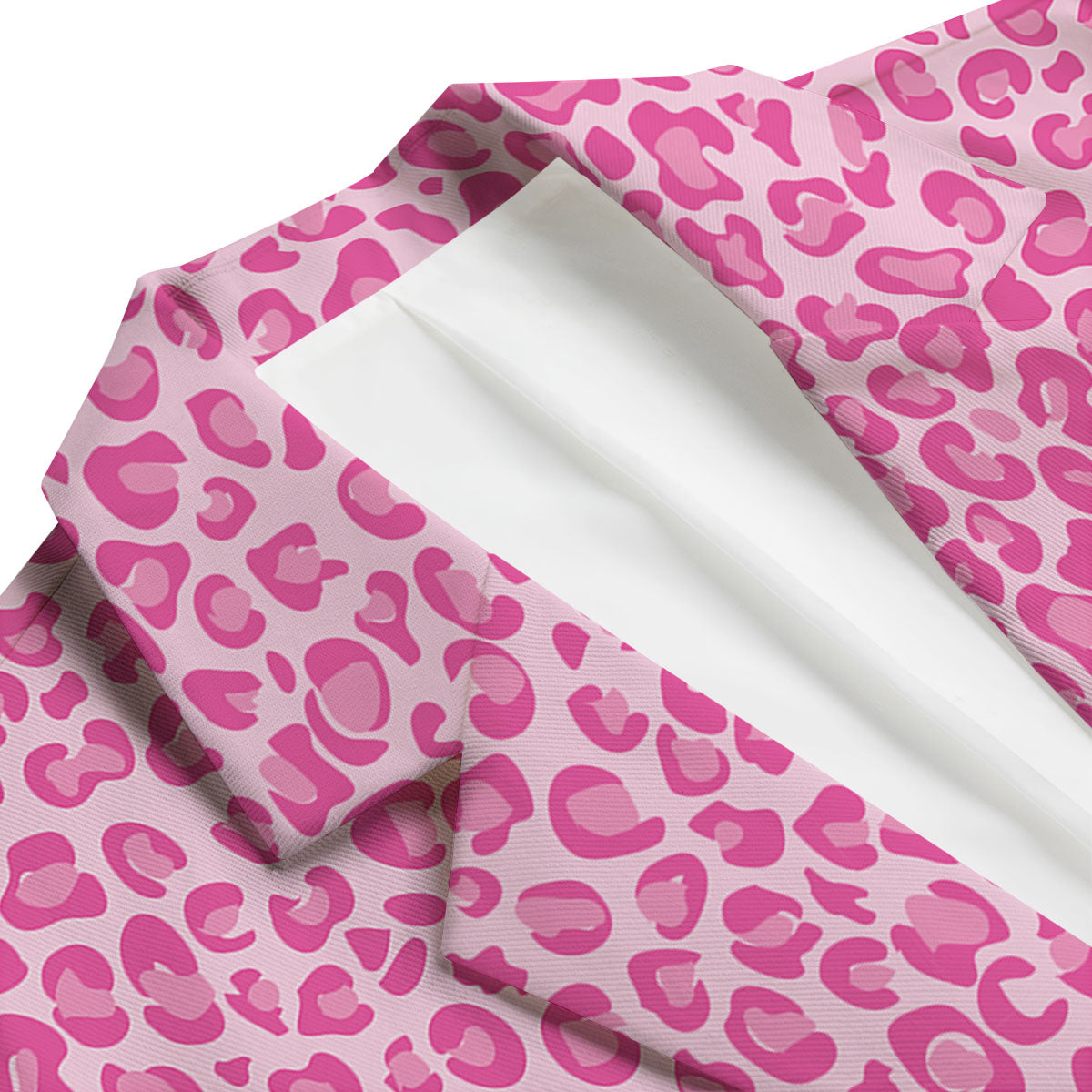 Leopard Pink Print Pattern Men's Blazer-grizzshop