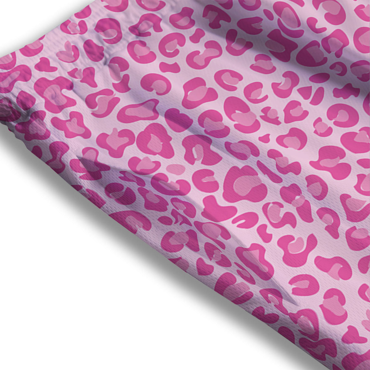 Leopard Pink Print Pattern Mesh Shorts