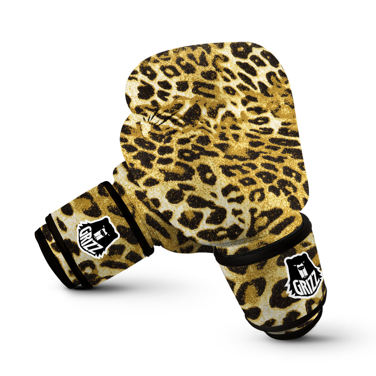 Leopard Print Pattern Boxing Gloves-grizzshop