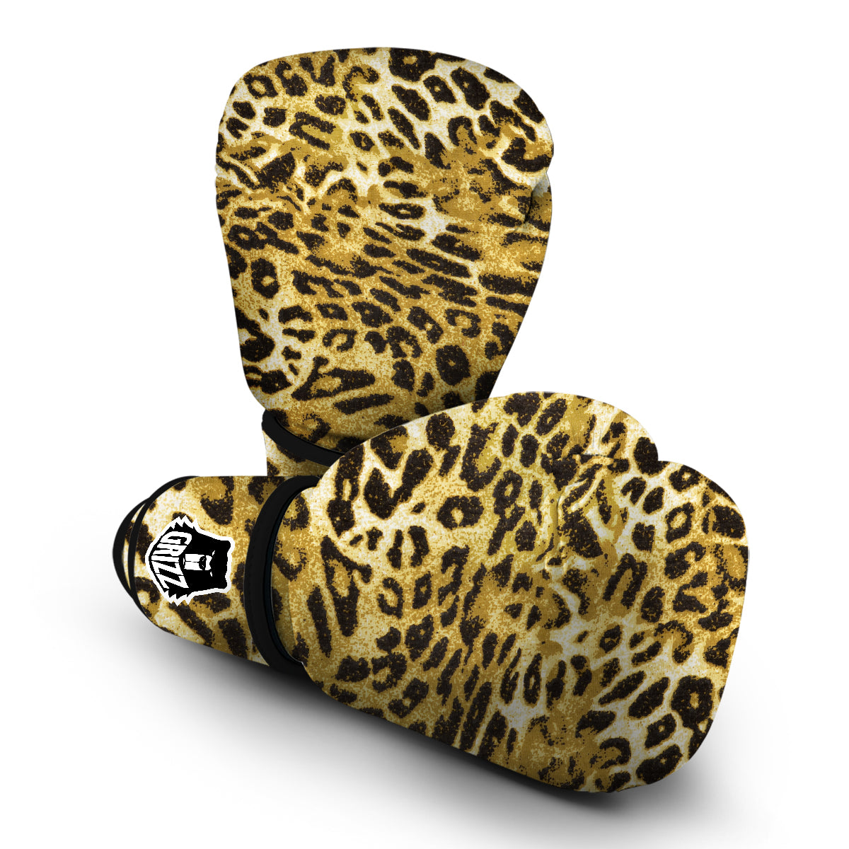 Leopard Print Pattern Boxing Gloves-grizzshop