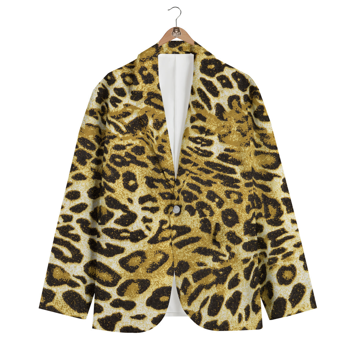 Leopard Print Pattern Men's Blazer-grizzshop