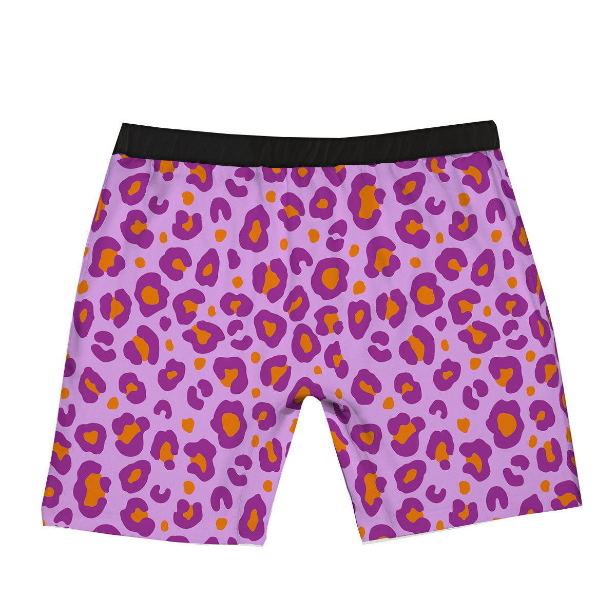 Leopard Purple And Orange Print Boxer Briefs-grizzshop