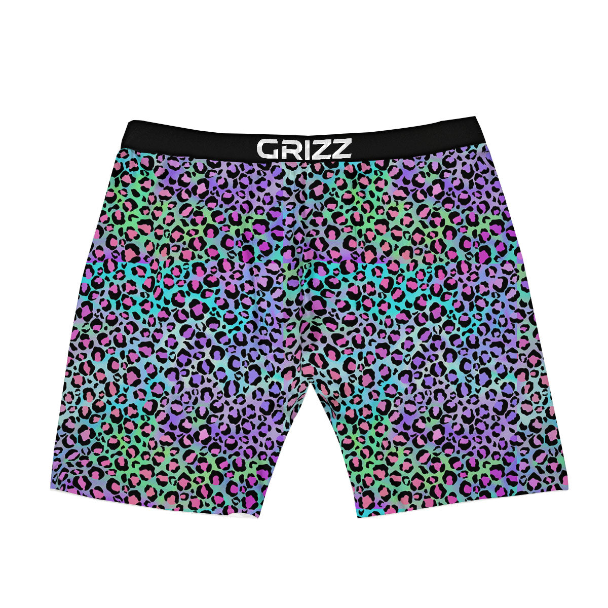 Leopard Rainbow And Purple Print Pattern Boxer Briefs-grizzshop