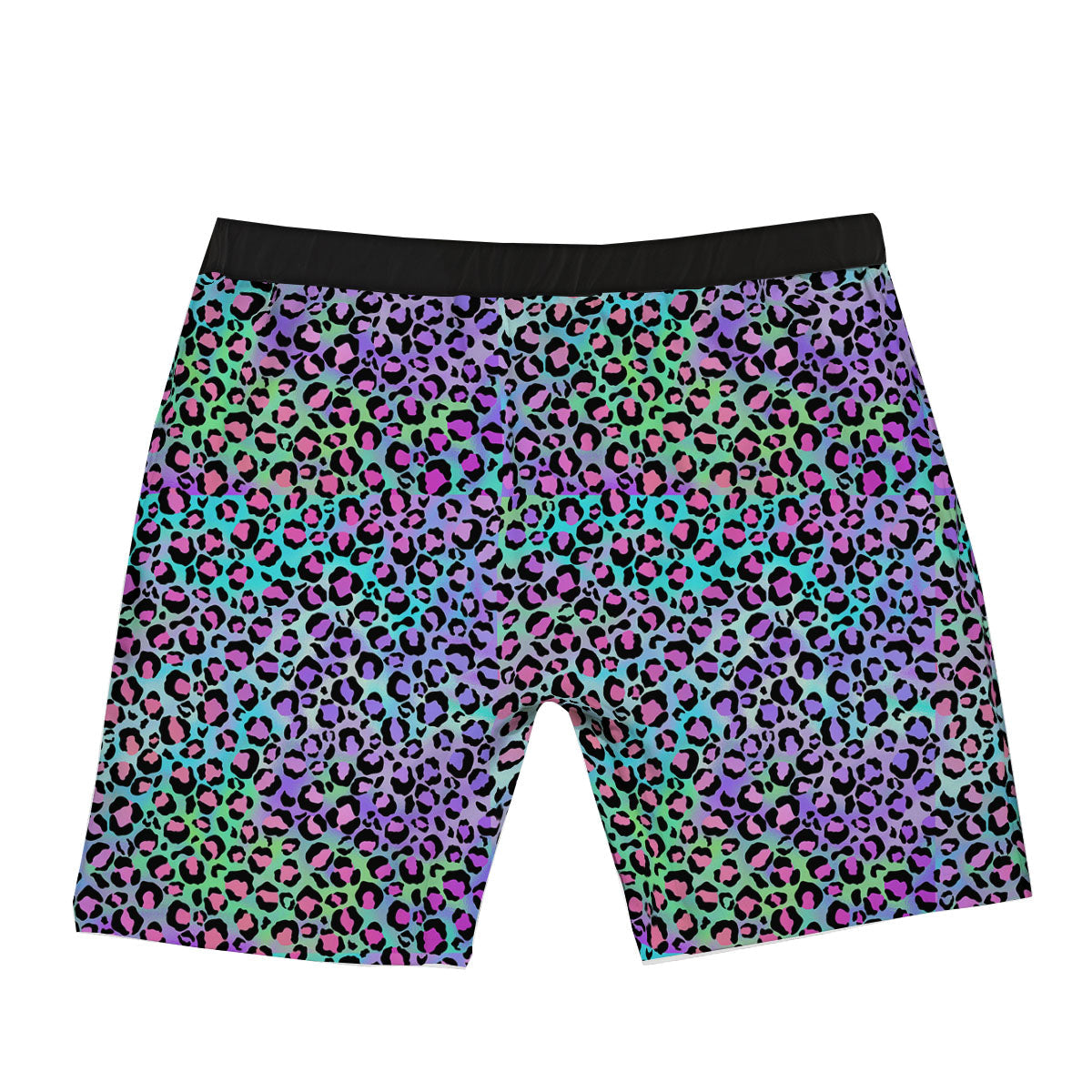 Leopard Rainbow And Purple Print Pattern Boxer Briefs-grizzshop