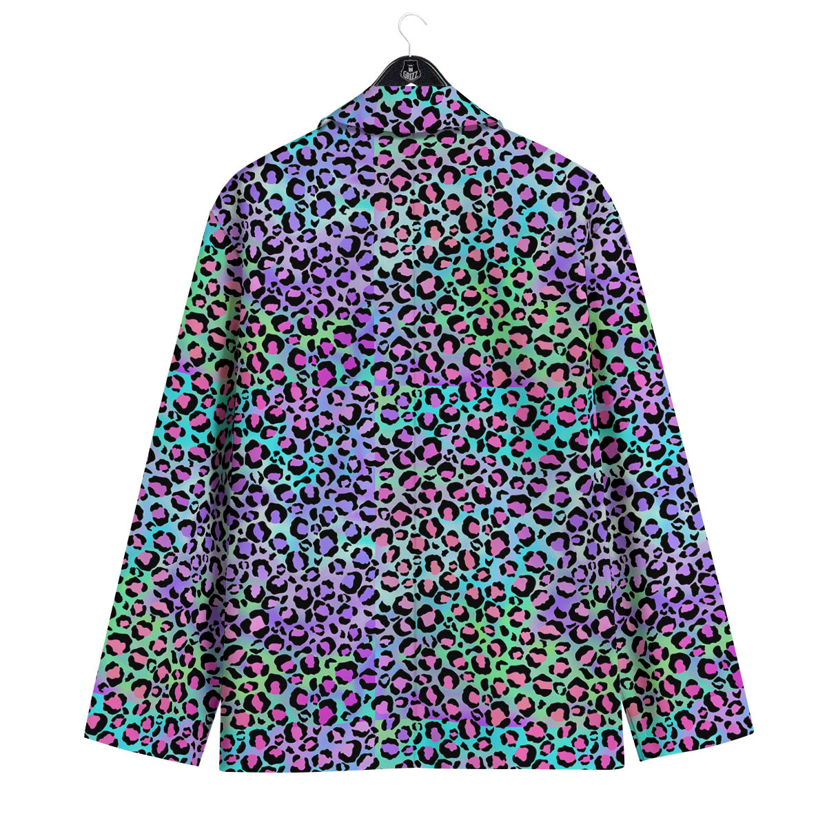 Leopard Rainbow And Purple Print Pattern Men's Sport Coat-grizzshop