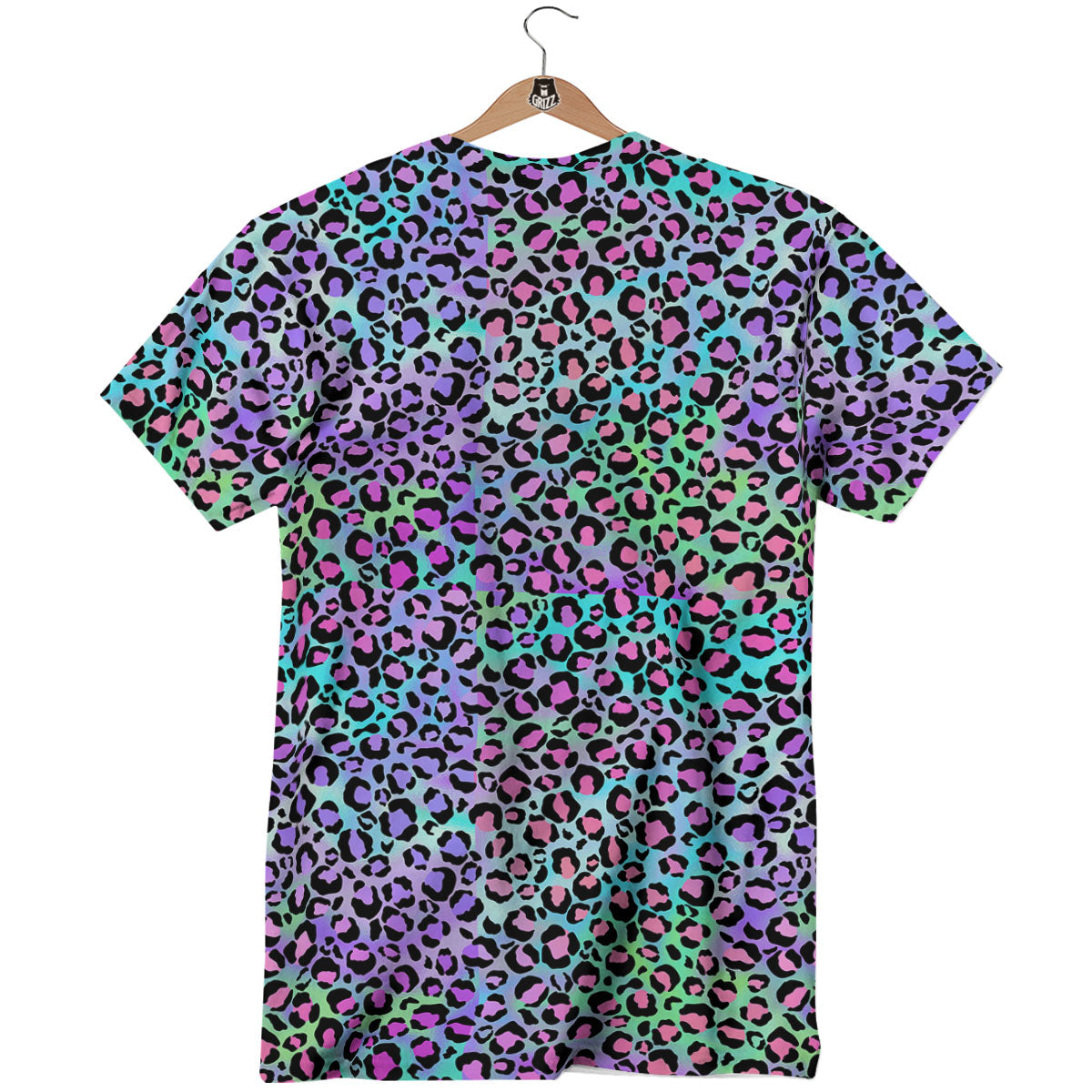 Leopard Rainbow And Purple Print Pattern T-Shirt-grizzshop