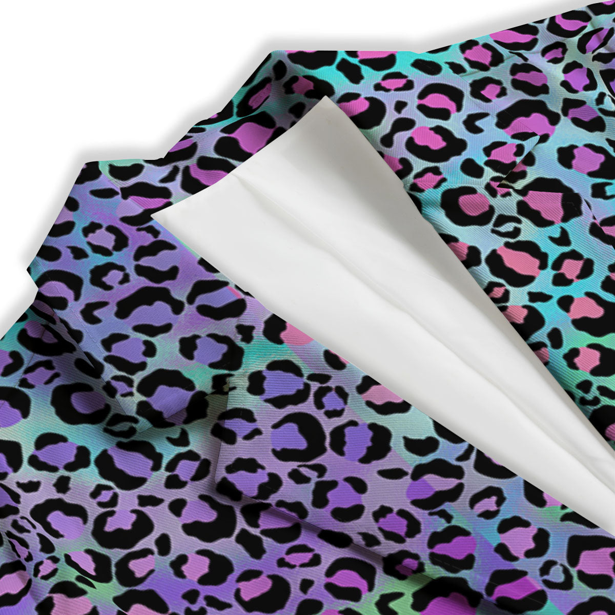 Leopard Rainbow And Purple Print Pattern Women's Blazer-grizzshop