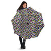 Leopard Rainbow And White Print Pattern Umbrella-grizzshop