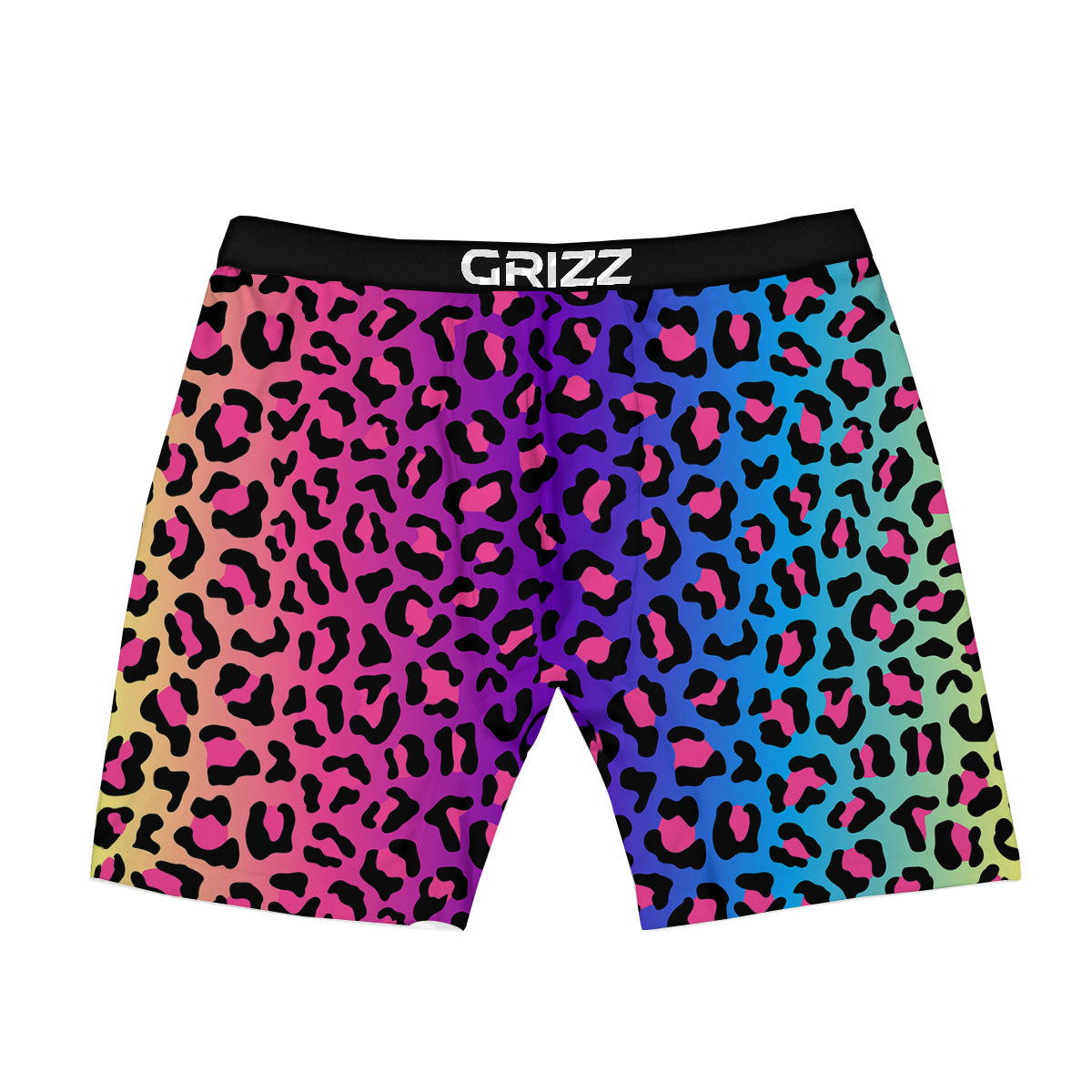Leopard Rainbow Print Boxer Briefs-grizzshop