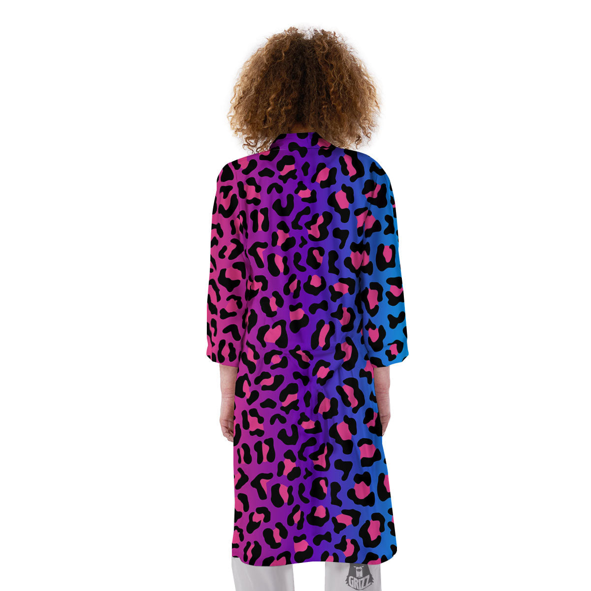 Leopard Rainbow Print Kimono-grizzshop