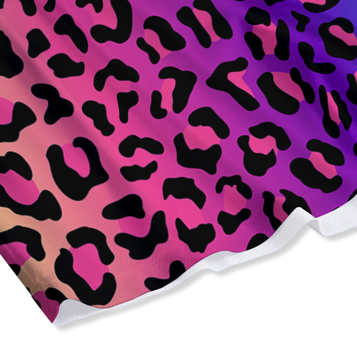 Leopard Rainbow Print Mesh Shorts