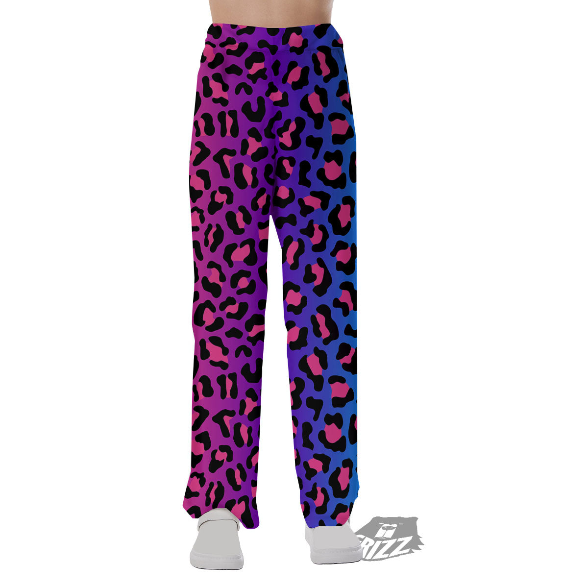 Leopard Rainbow Print Pajama Pants-grizzshop