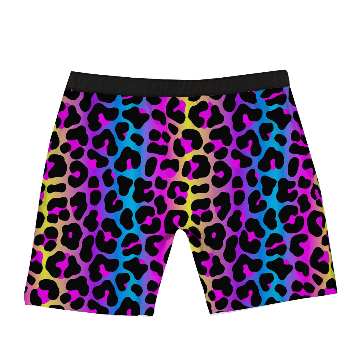 Leopard Rainbow Print Pattern Boxer Briefs-grizzshop