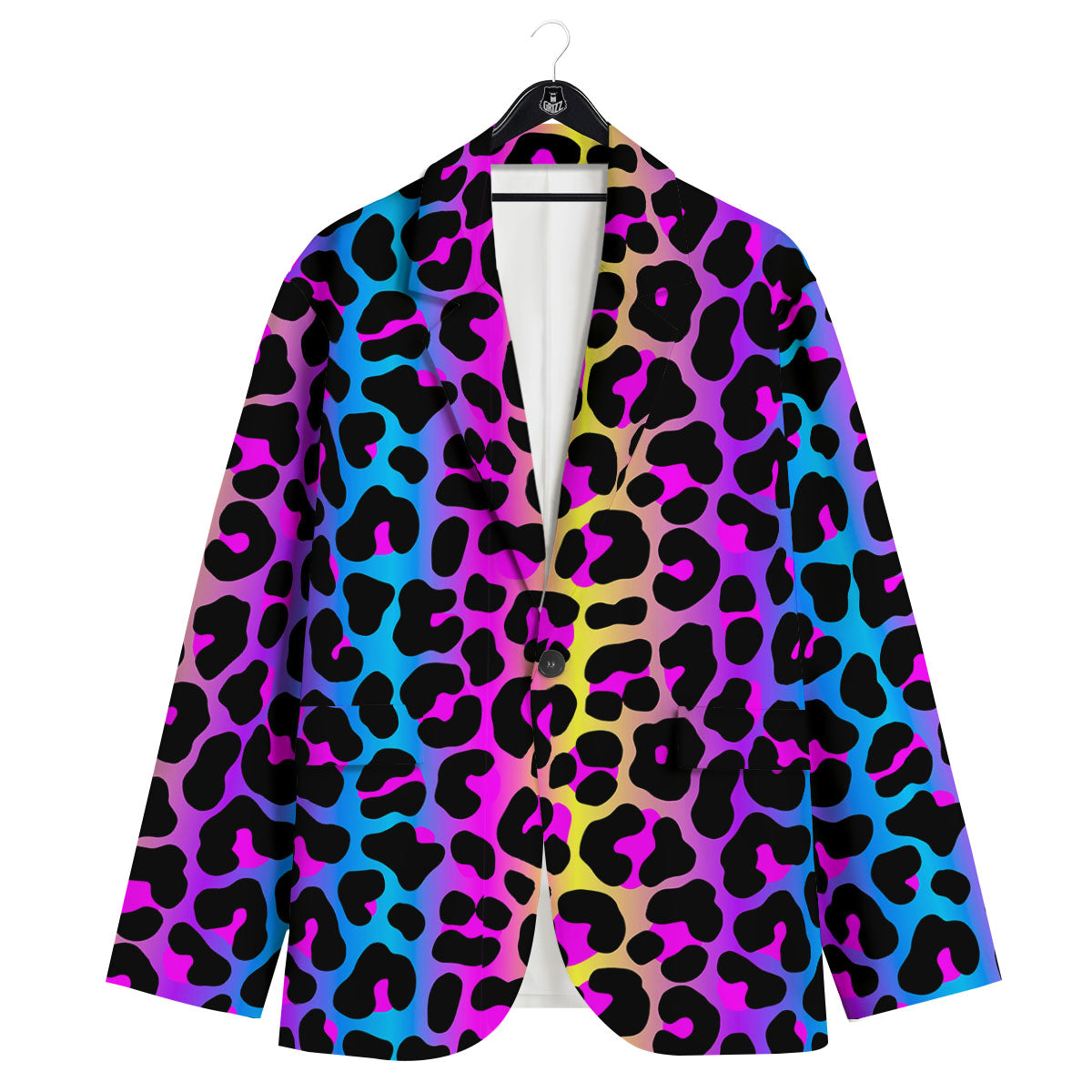 Leopard Rainbow Print Pattern Men's Sport Coat-grizzshop