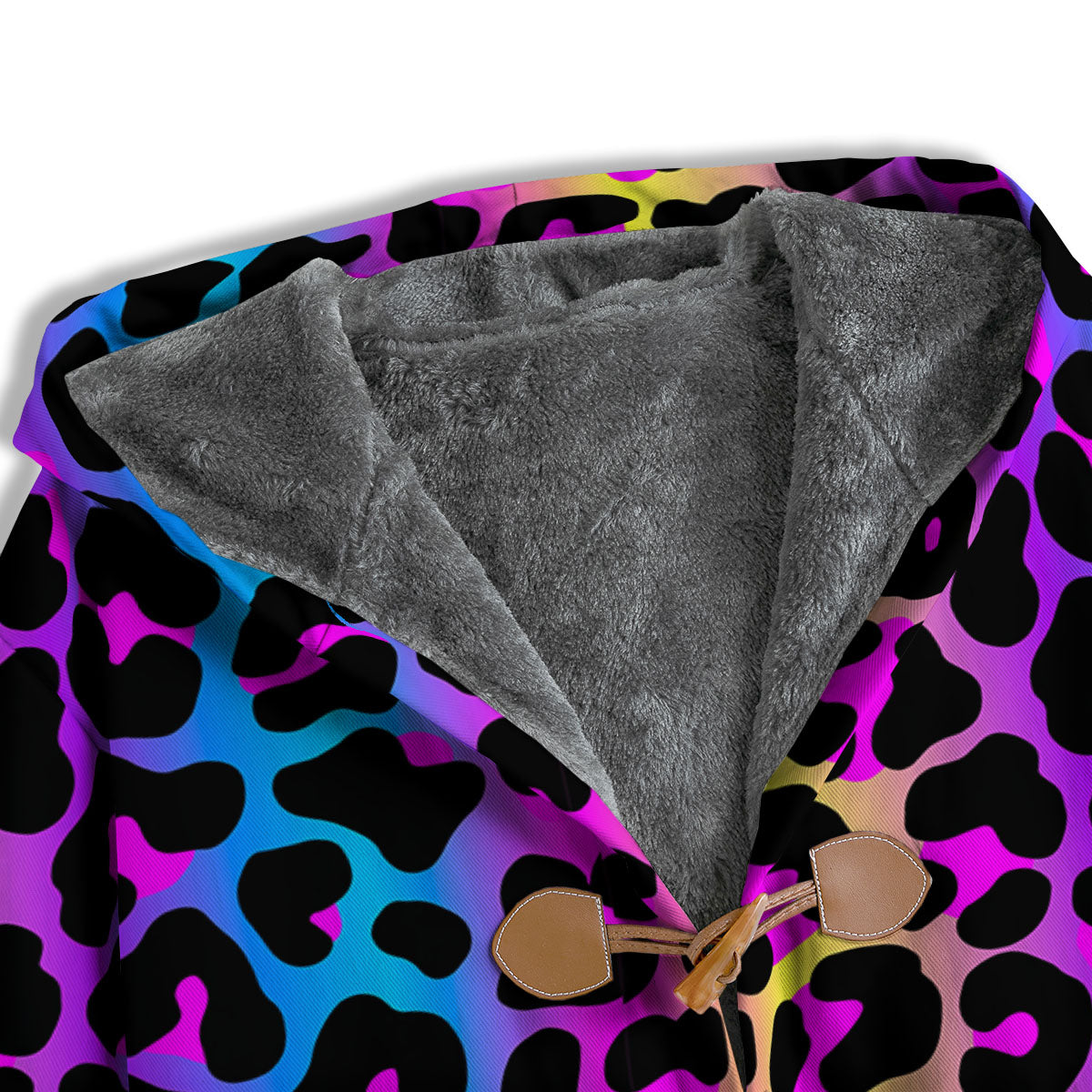 Leopard Rainbow Print Pattern Men's Windbreaker Jacket-grizzshop