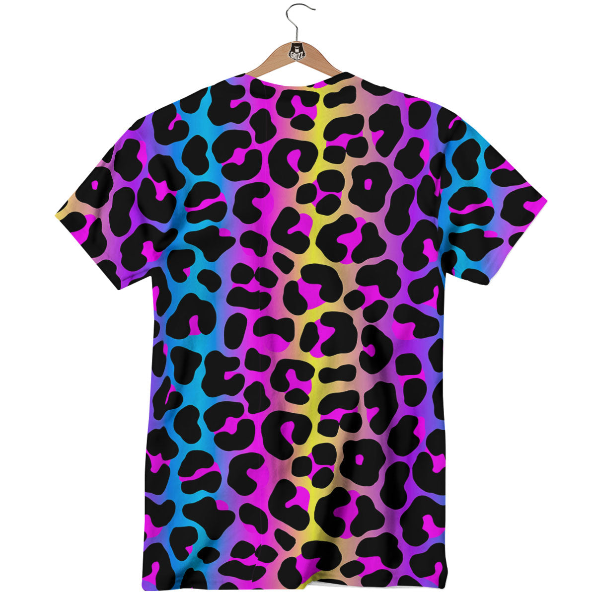 Leopard Rainbow Print Pattern T-Shirt-grizzshop