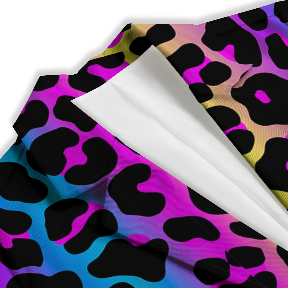 Leopard Rainbow Print Pattern Women's Blazer-grizzshop