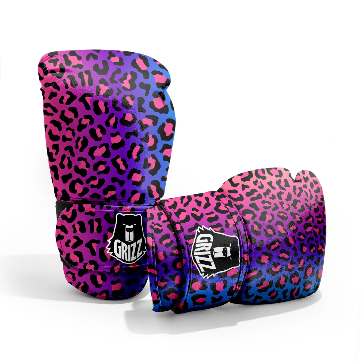 Leopard Rainbow Print Pro Boxing Glove