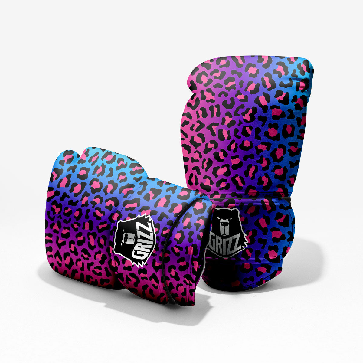 Leopard Rainbow Print Pro Boxing Glove