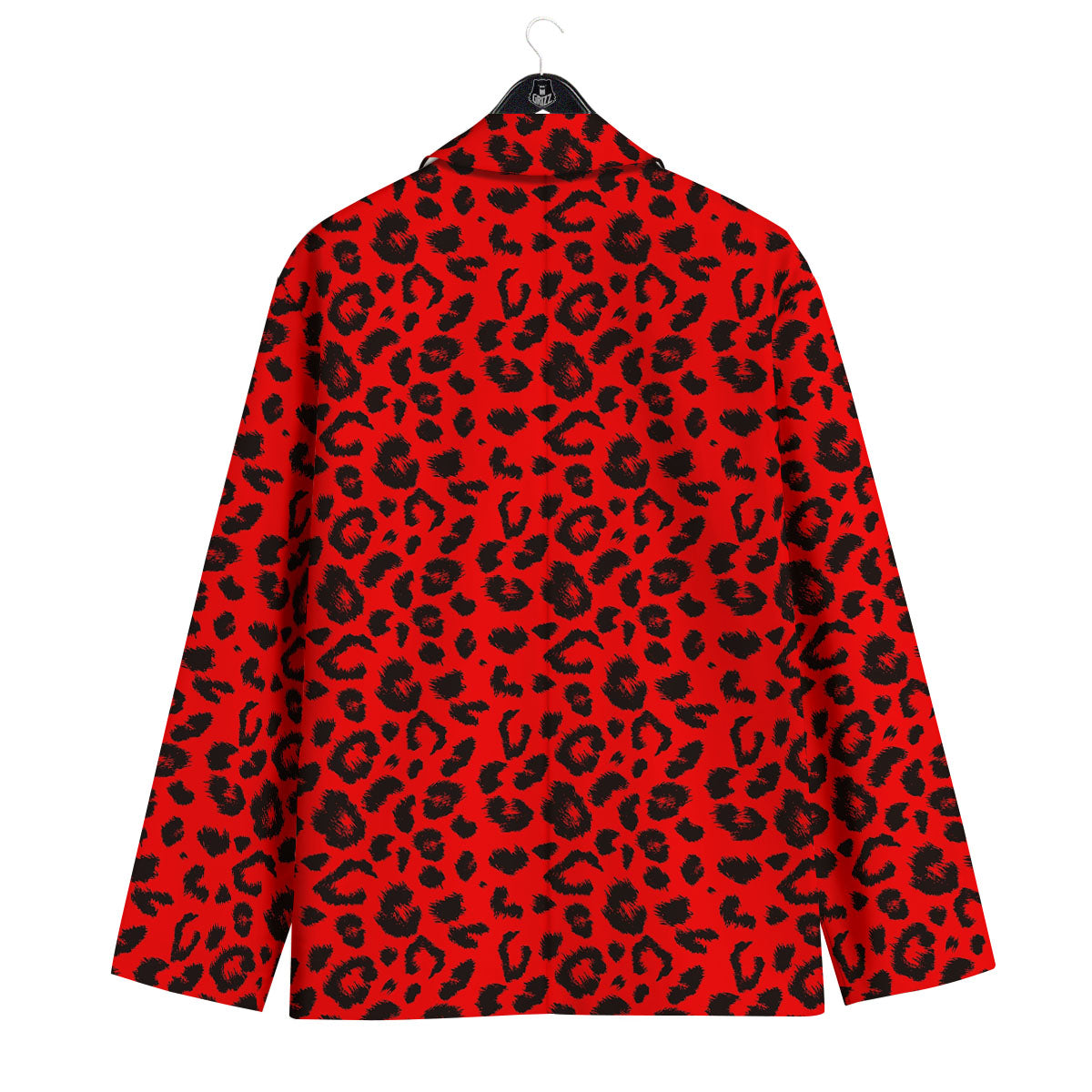Leopard Red Print Pattern Men's Sport Coat-grizzshop