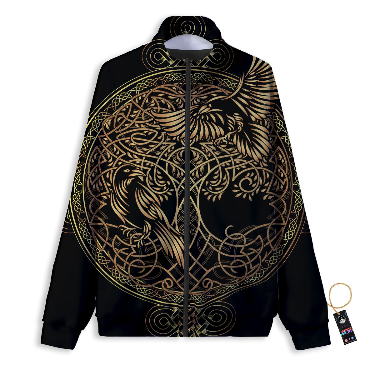 Leopard Red Print Pattern Track Jacket-grizzshop