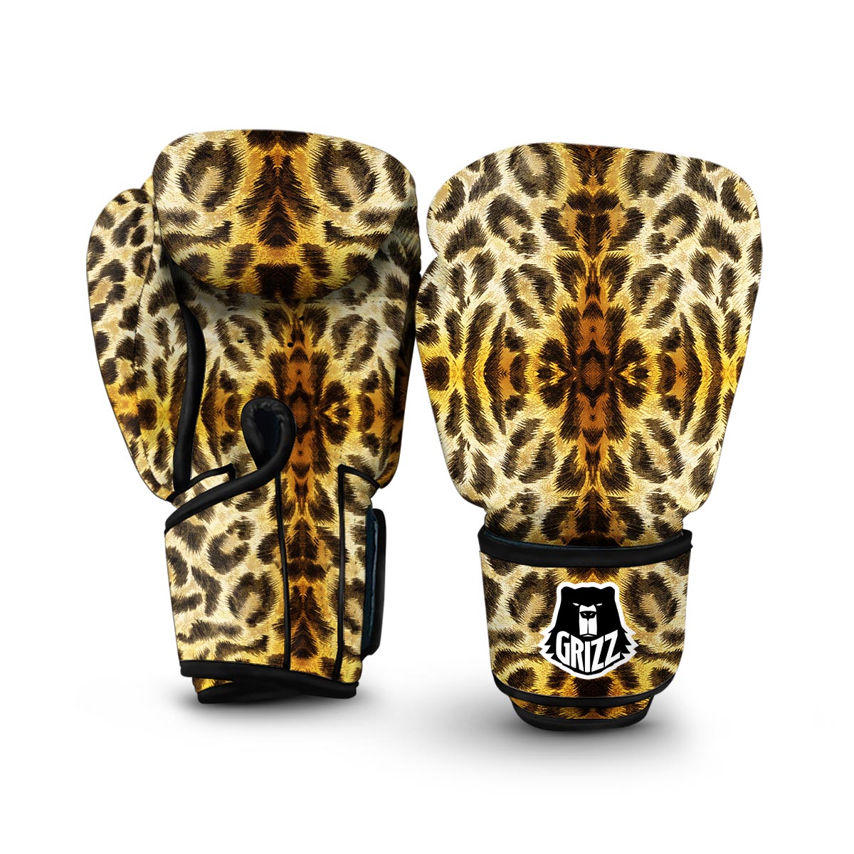 Leopard Skin Print Boxing Gloves-grizzshop