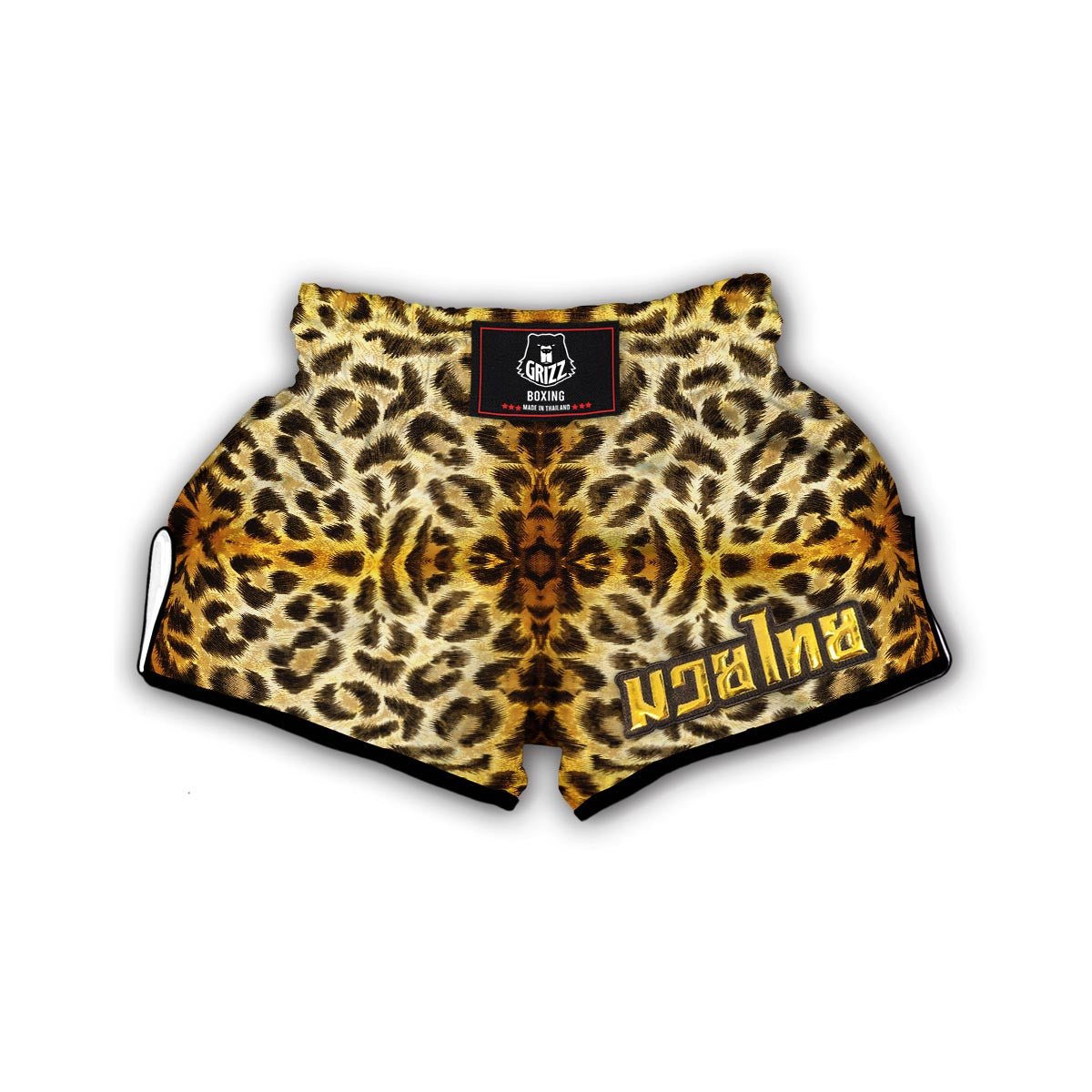 Leopard Skin Print Muay Thai Boxing Shorts-grizzshop