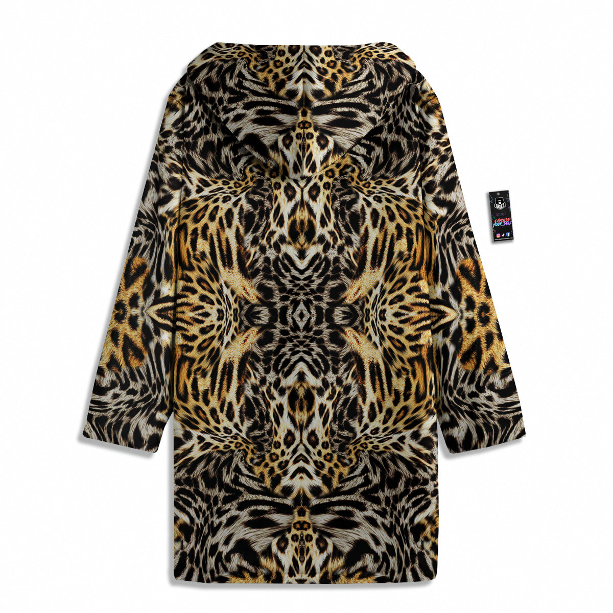 Leopard Skin Texture Print Pattern Men's Windbreaker Jacket-grizzshop