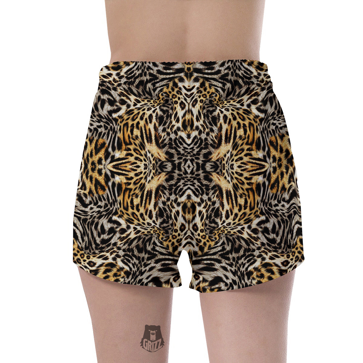 Leopard Skin Texture Print Pattern Women's Shorts-grizzshop