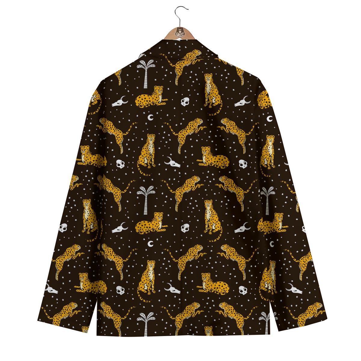 Leopard Star Pattern Men's Blazer-grizzshop