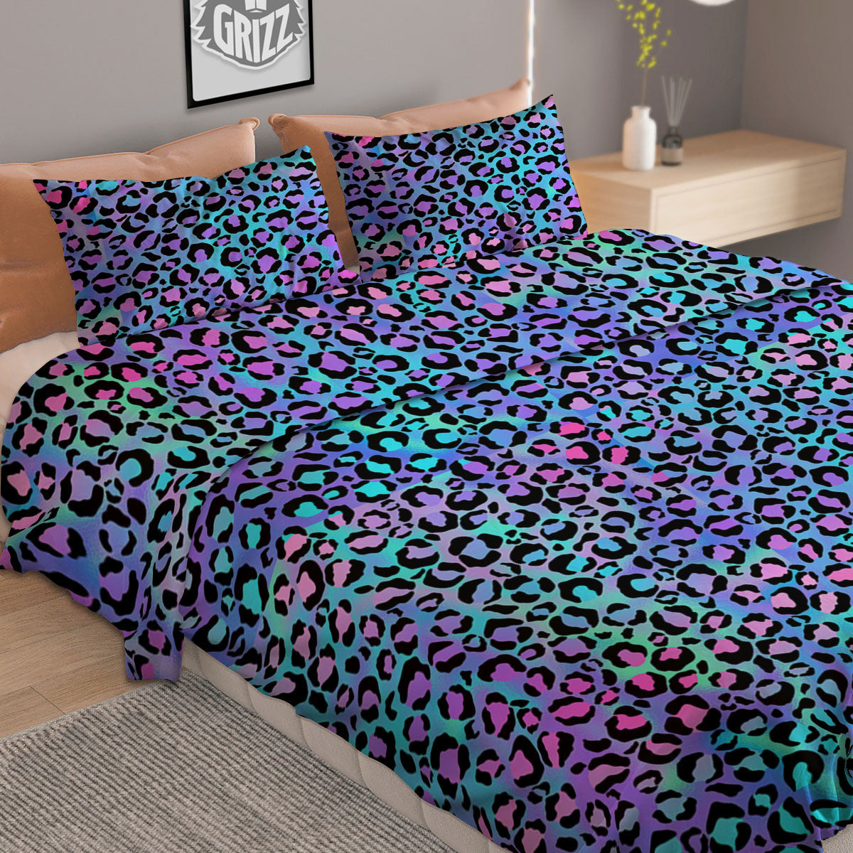 Lightning Bolts Yellow Print Pattern Duvet Cover Bedding Set
