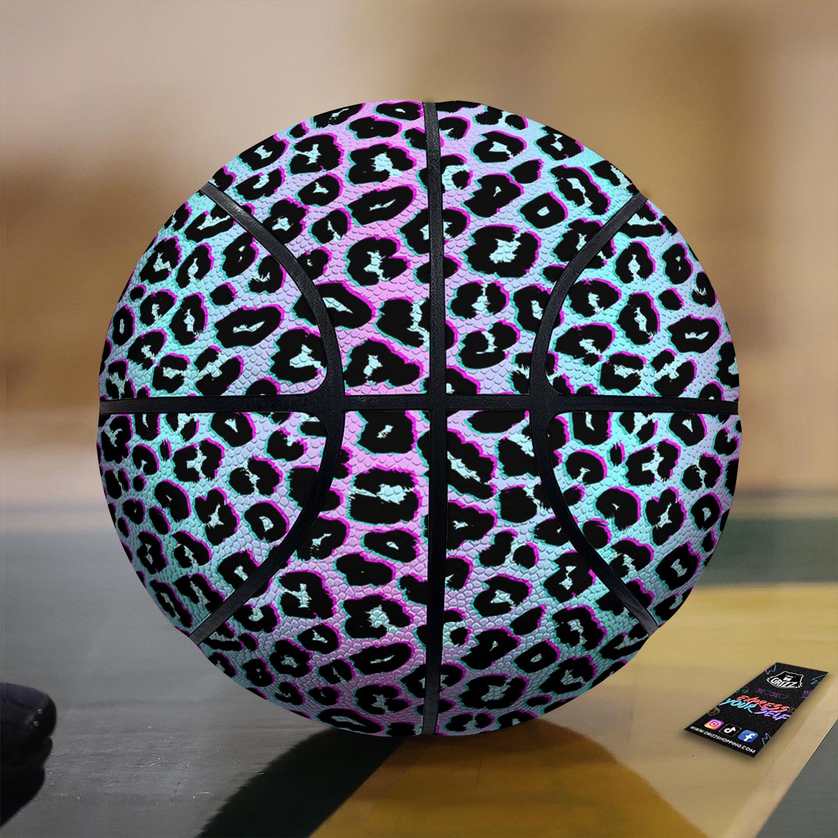 Leopard Trippy Psychedelic Print Pattern Basketball