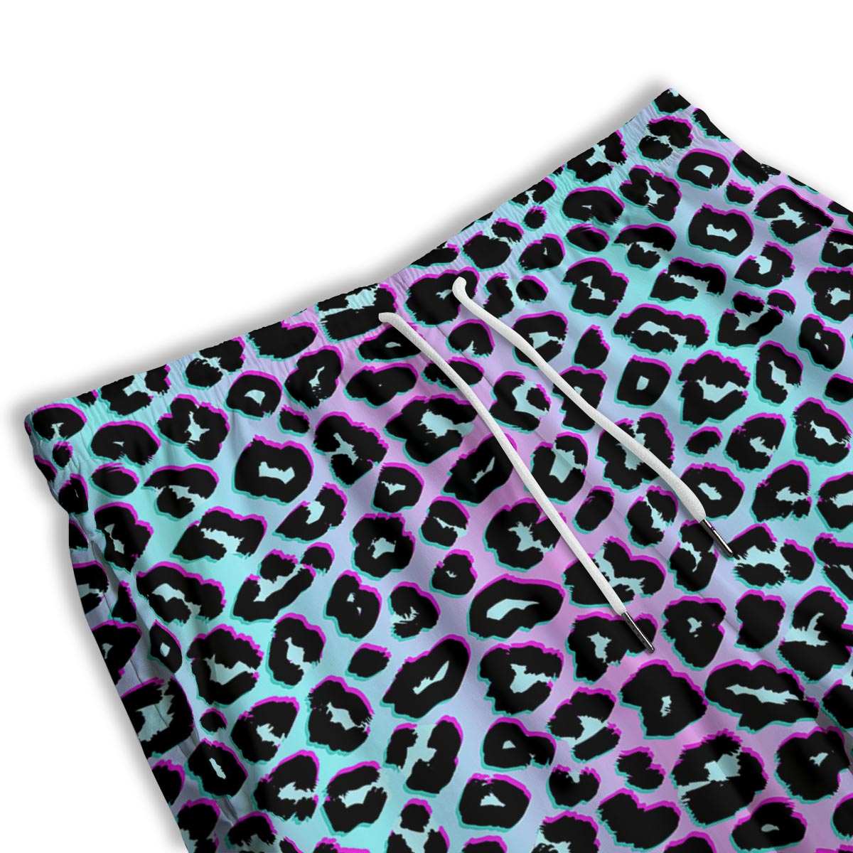 Leopard Trippy Psychedelic Print Pattern Men's Athletic Shorts