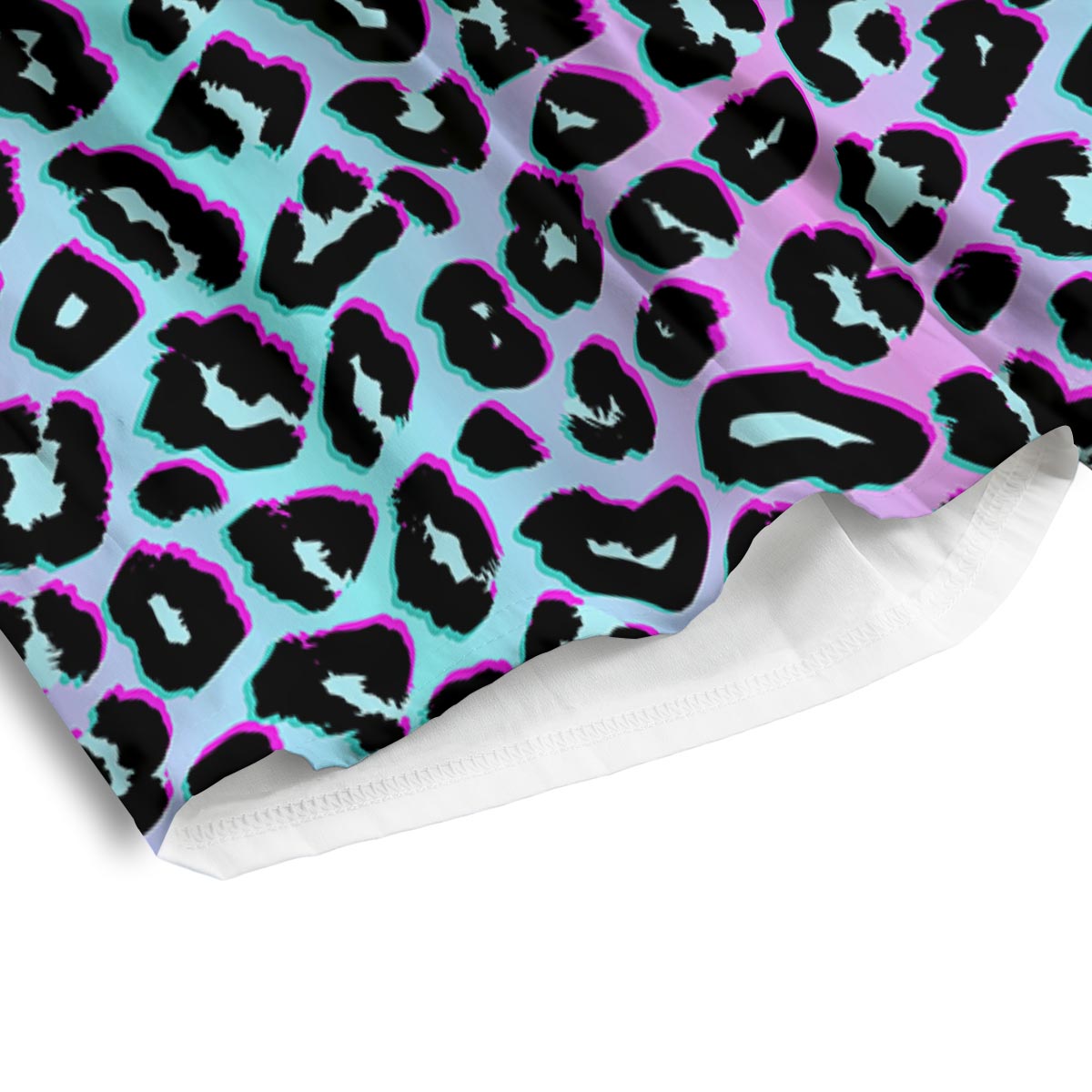 Leopard Trippy Psychedelic Print Pattern Men's Athletic Shorts