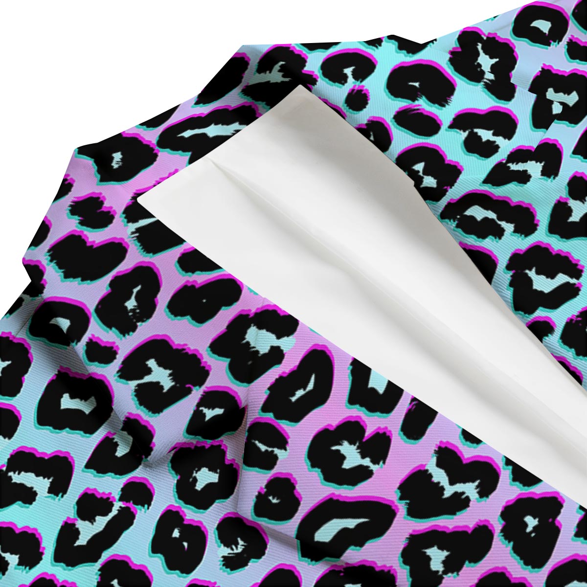 Leopard Trippy Psychedelic Print Pattern Men's Blazer-grizzshop