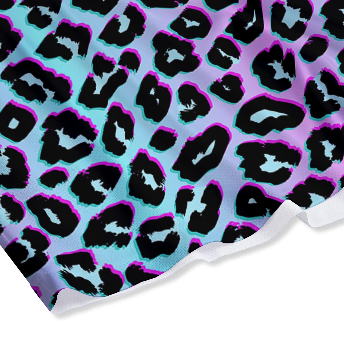 Leopard Trippy Psychedelic Print Pattern Mesh Shorts