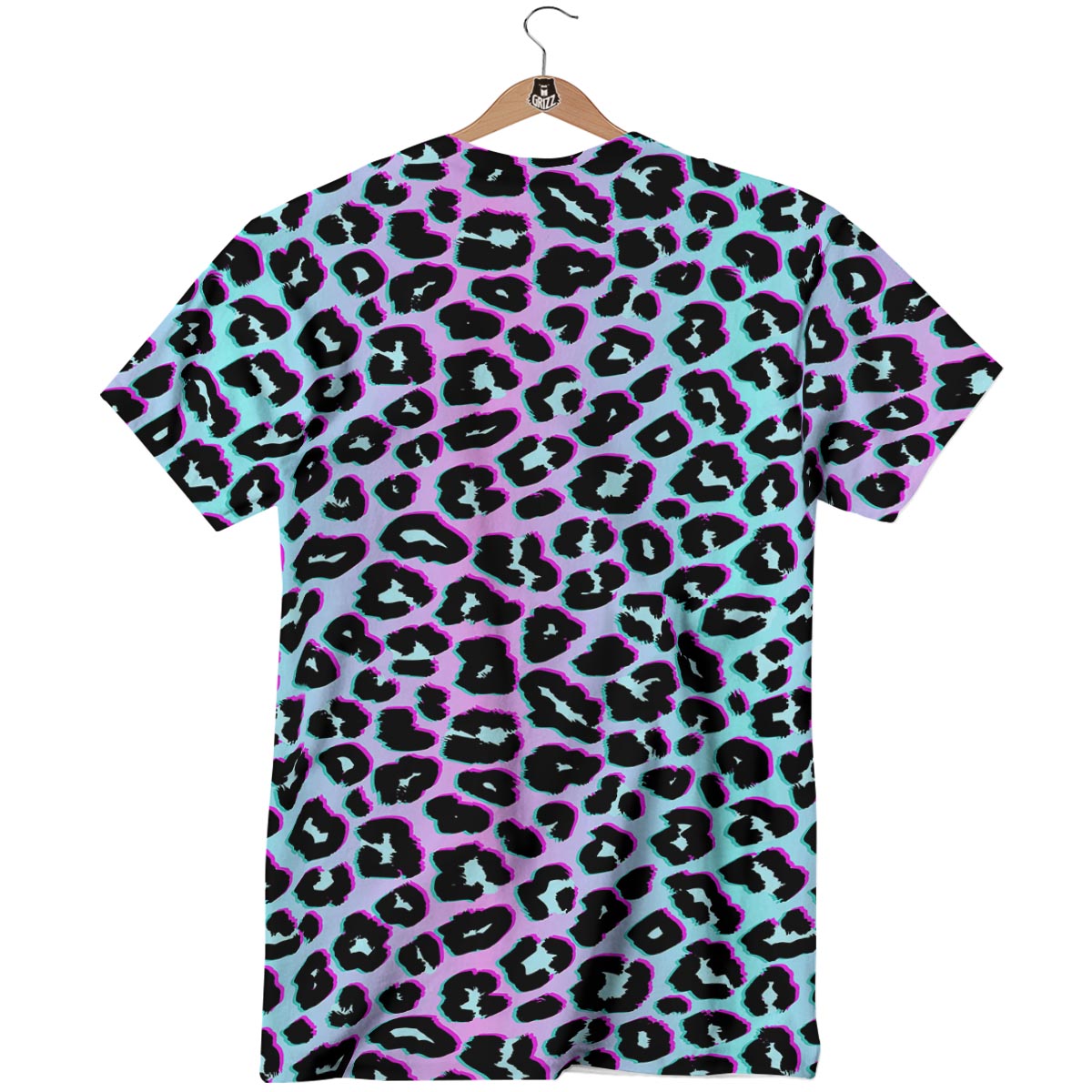 Leopard Trippy Psychedelic Print Pattern T-Shirt-grizzshop