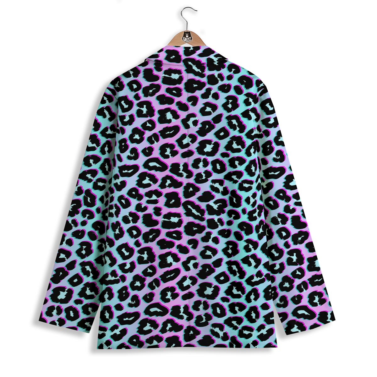 Leopard Trippy Psychedelic Print Pattern Women's Blazer-grizzshop