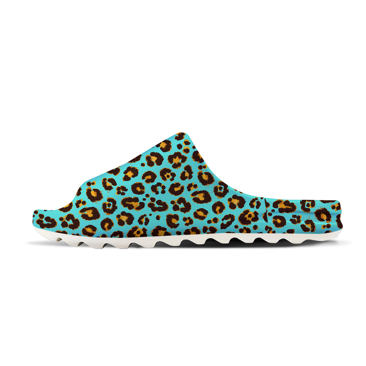 Leopard Turquoise Print Pattern Sandals-grizzshop