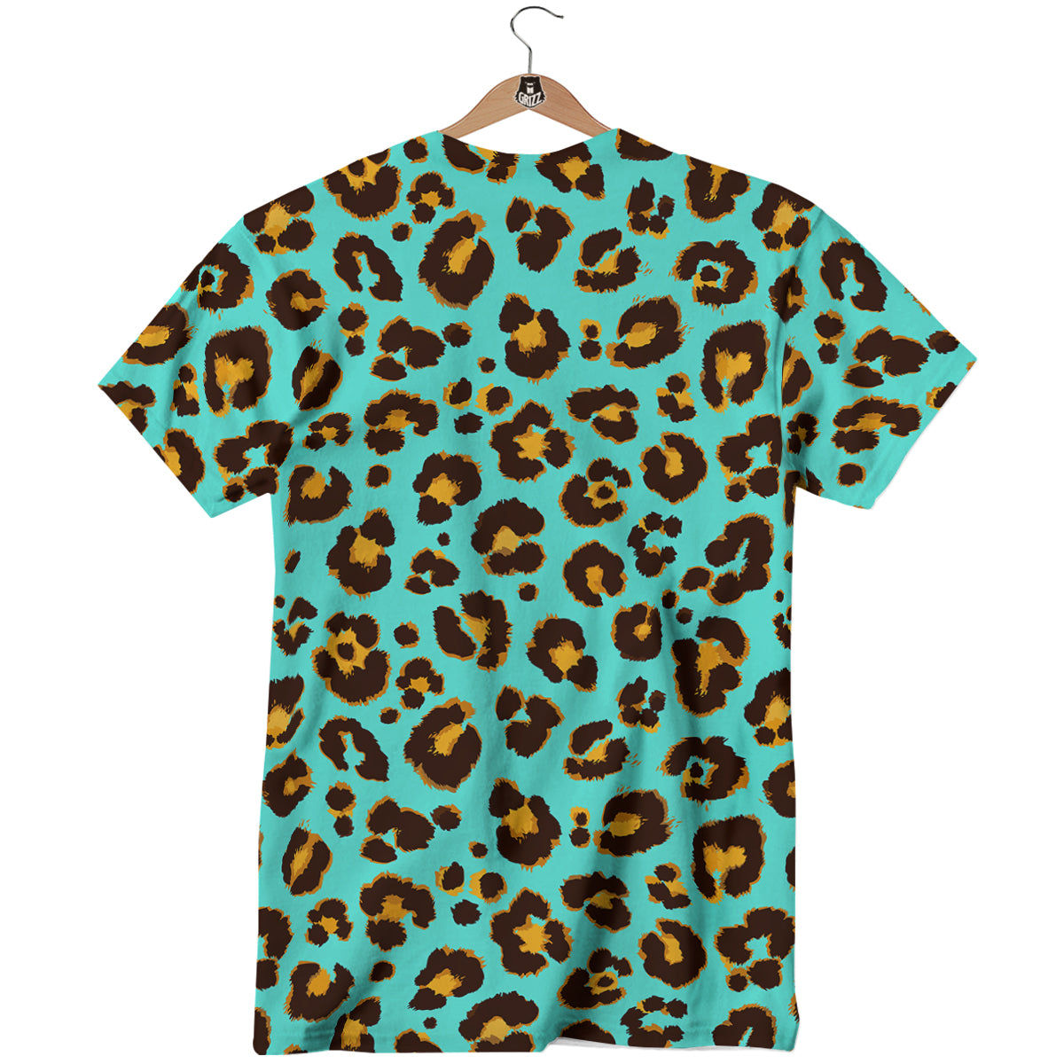 Leopard Turquoise Print Pattern T-Shirt-grizzshop