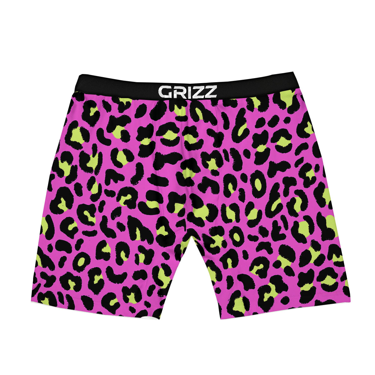 Leopard Yellow And Pink Print Boxer Briefs-grizzshop