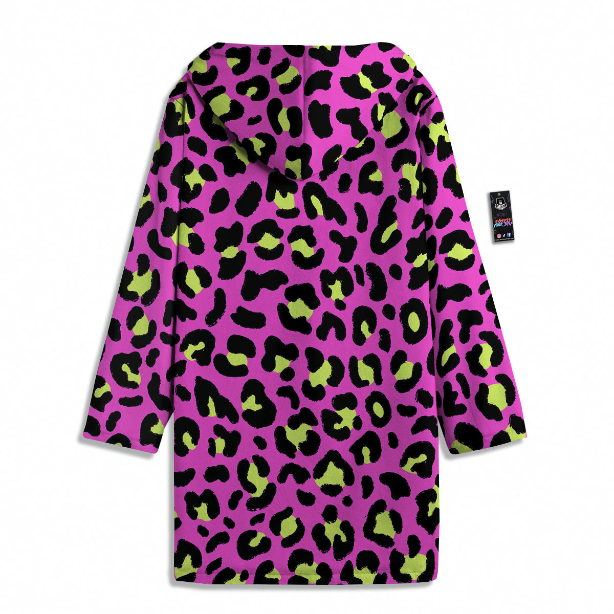 Leopard Yellow And Pink Print Men's Windbreaker Jacket-grizzshop