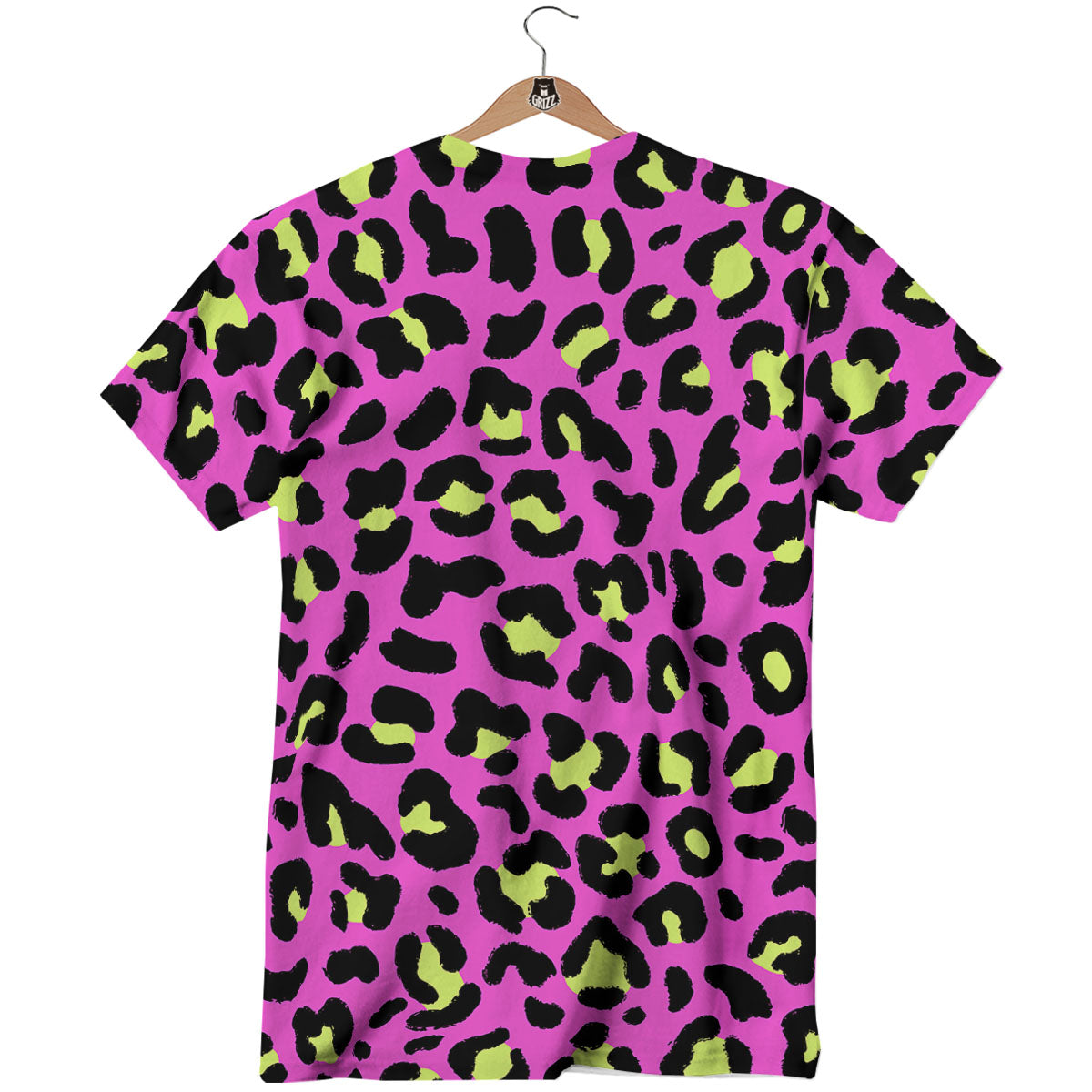 Leopard Yellow And Pink Print T-Shirt-grizzshop